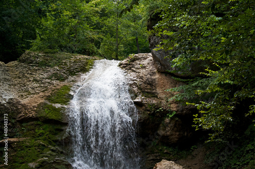 Sights of caucasus. The rivers and falls