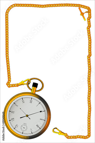 Gold Watch and Chain