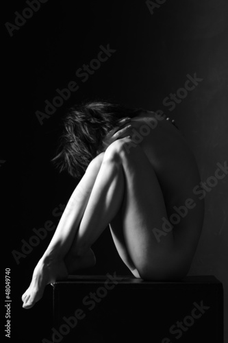 Plakat Erotyka artystyczna - postać nagiej kobiety