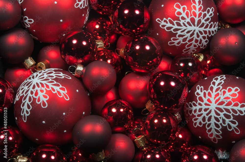 Weihnachtskugeln, rot Weihnachtskugeln, rot