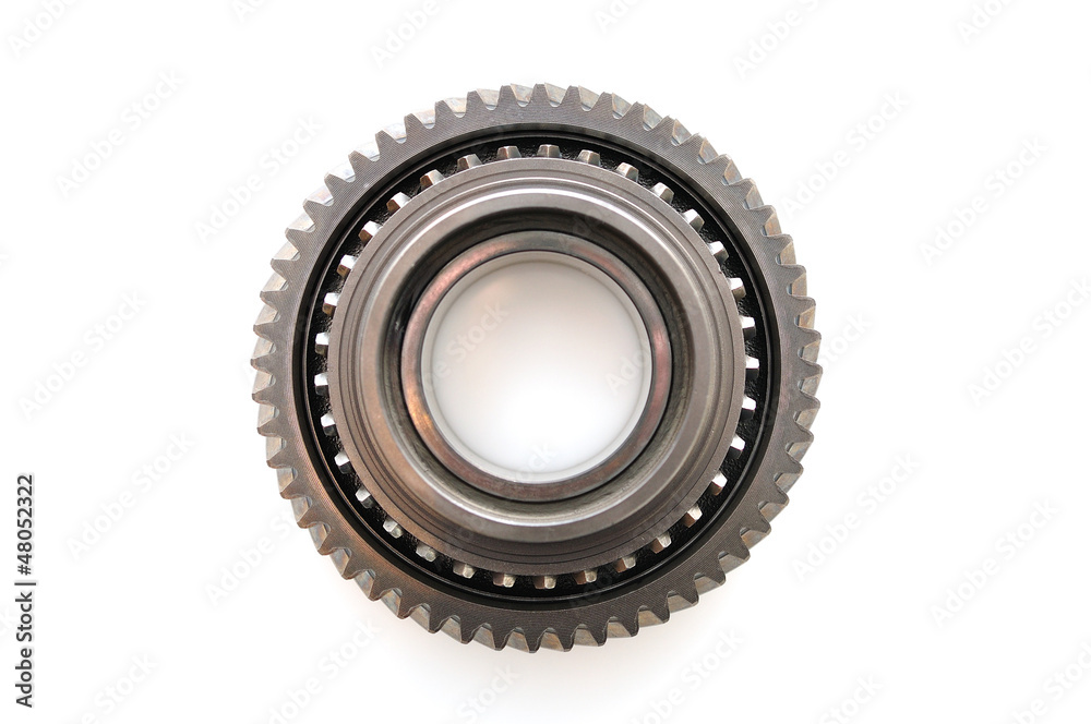 Gearbox parts isolated on white background. Gearbox parts isolated on white background.