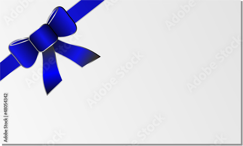 Einladung blaue Schleife