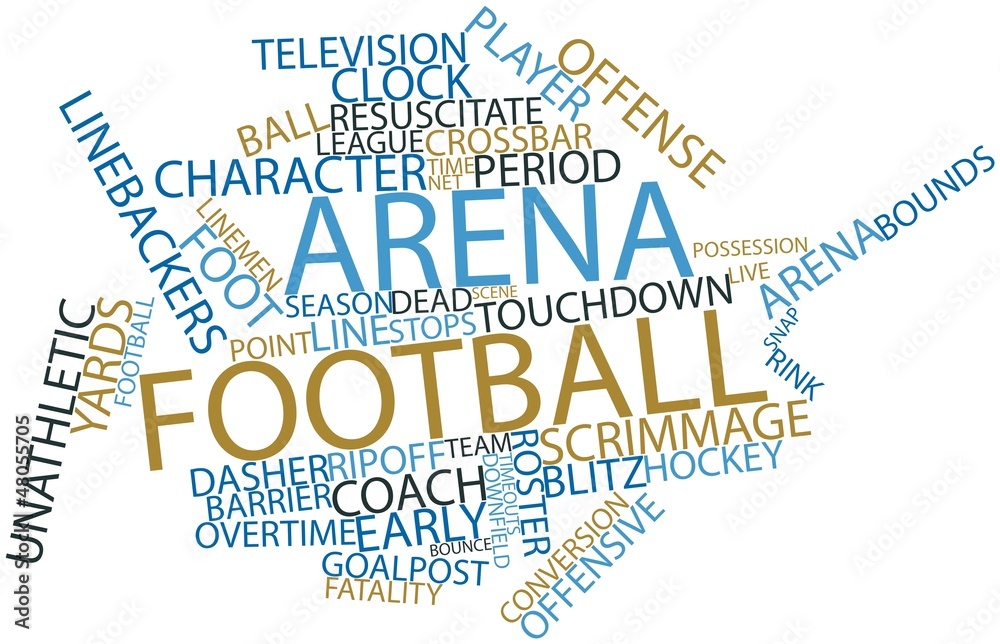 Fototapeta premium Word cloud for Arena football