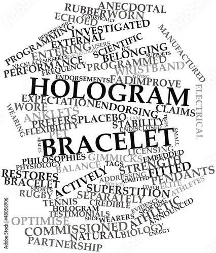 Word cloud for Hologram bracelet photo