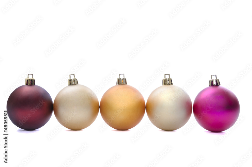 Christmas balls isolated on white background Christmas balls isolated on white background