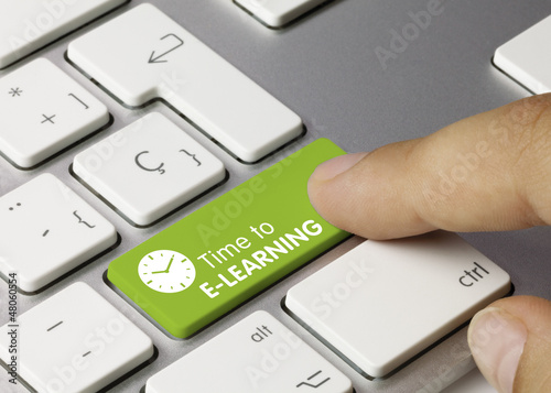 Time to E-LEARNING keyboard key