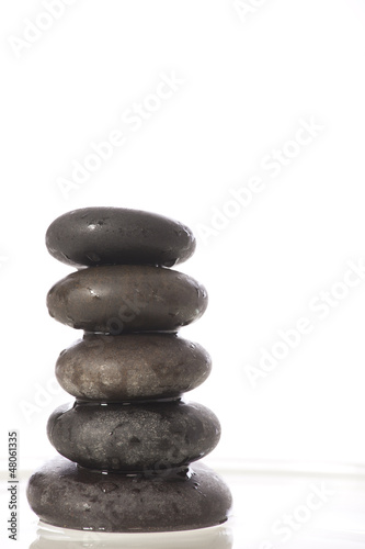 zen stones  isolated. spa background