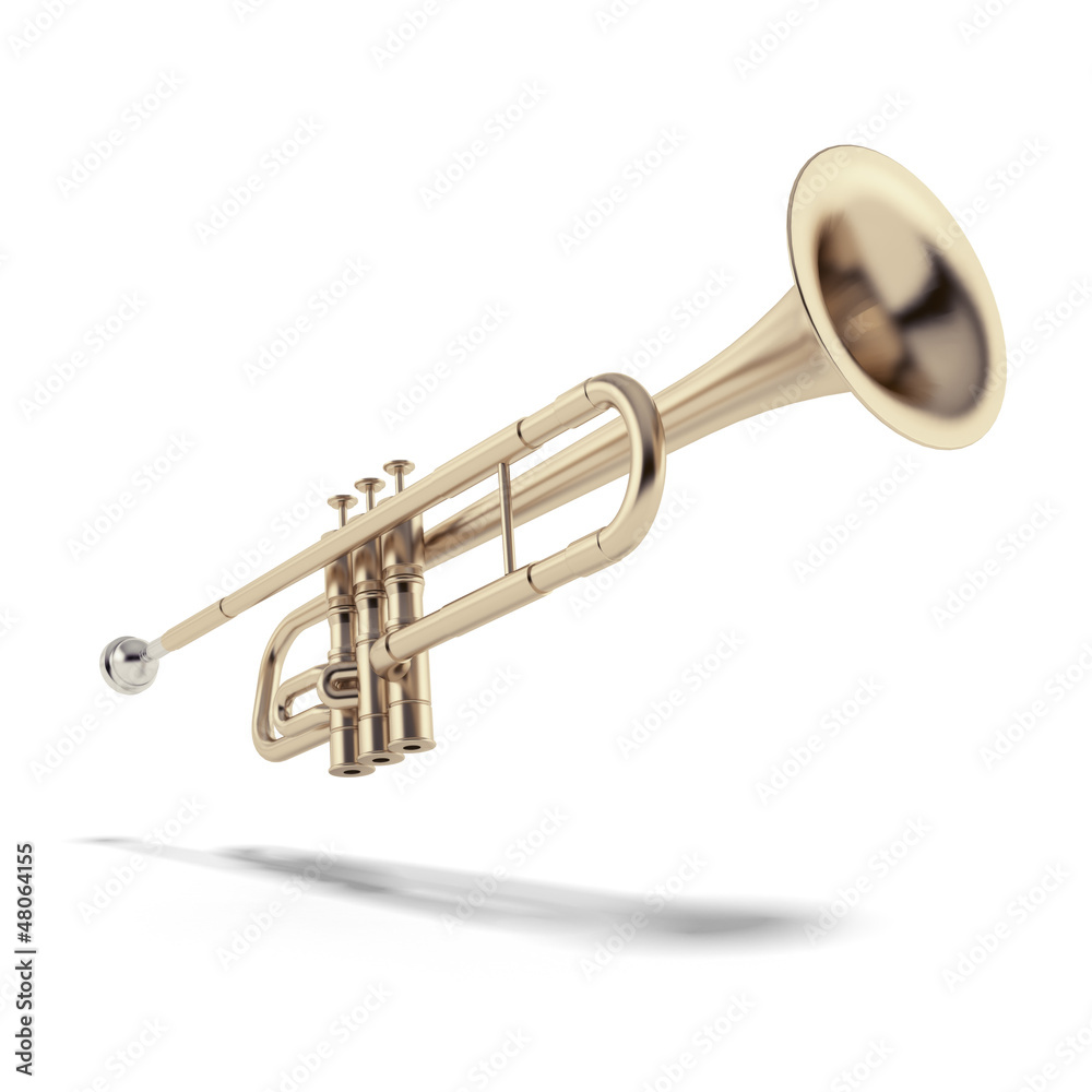 Obraz premium Gold trumpet