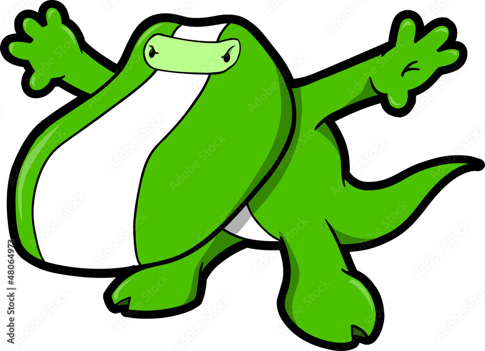 Obraz premium Alligator Crocodile Ninja Vector