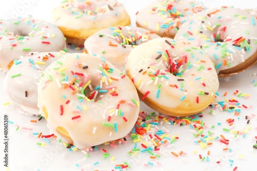 Fototapeta Naklejka Na Ścianę i Meble -  Donuts, ciambelle glassate