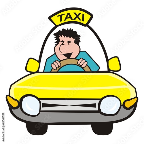 man in the car-taxi