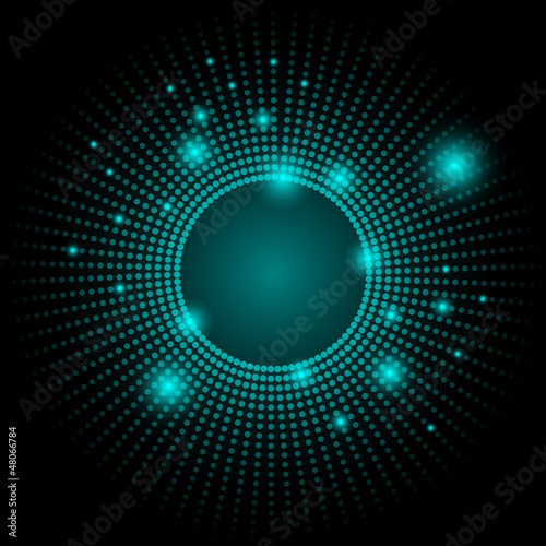 Colorful Dots Abstract Vector Background