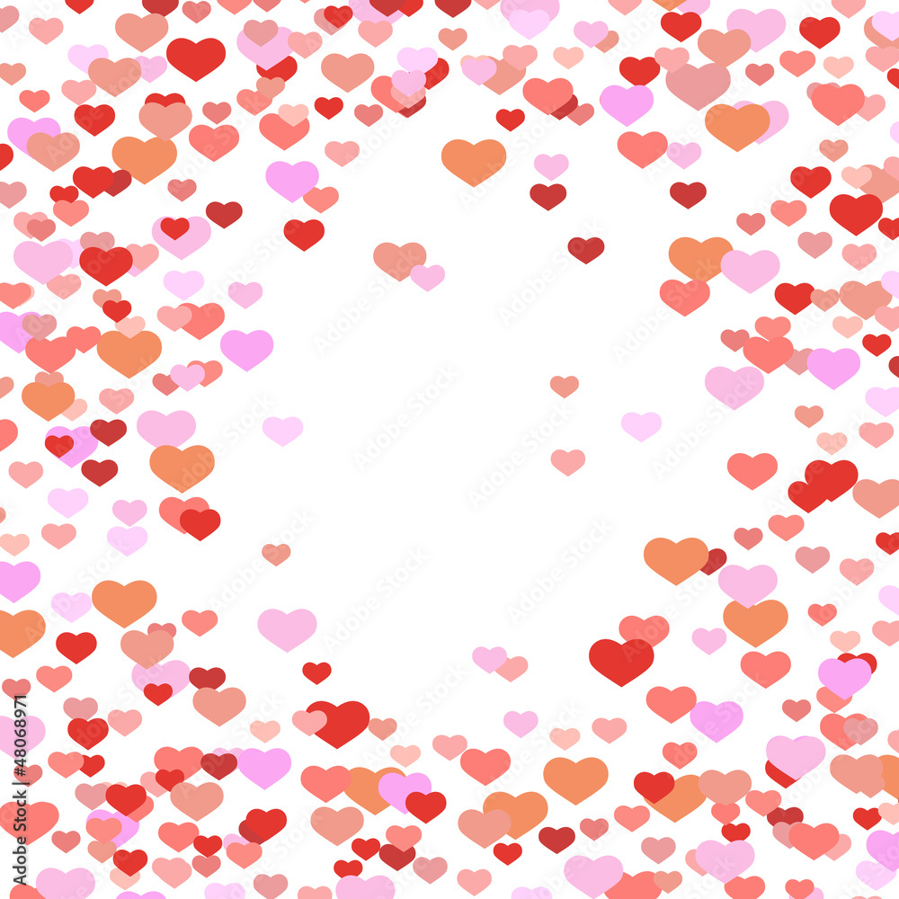 Abstract valentine background with hearts Abstract valentine background with hearts