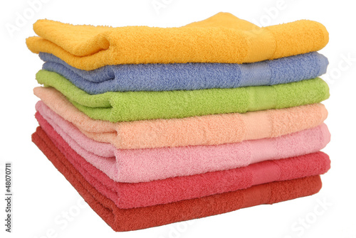 coloured towels