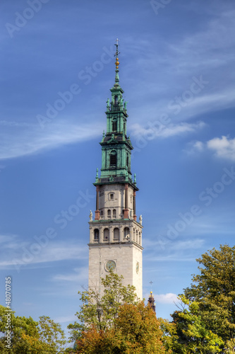 Campanille of Jasna Gora Monastery. Czestochowa, Poland