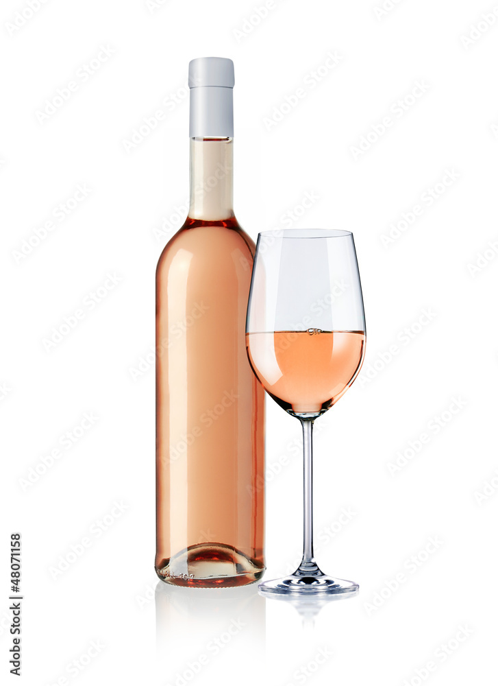 Weinflasche mit Glas Weinflasche mit Glas