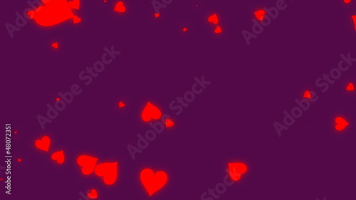 HD Looping Hearts Animation
