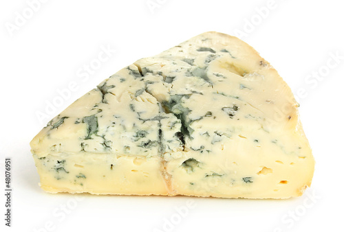 Blue cheese isolated on white