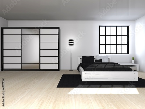 modern bedroom interior