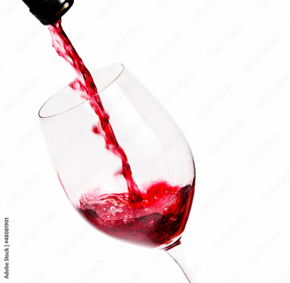 Rotwein einschenken StockFoto Adobe Stock