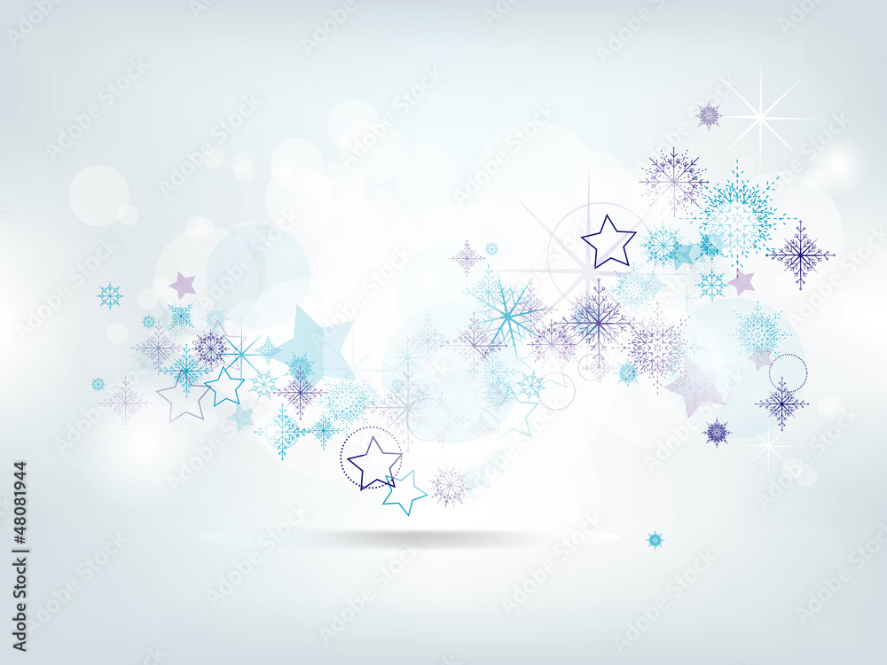 Elegant Christmas abstract background with snowflakes Elegant Christmas abstract background with snowflakes