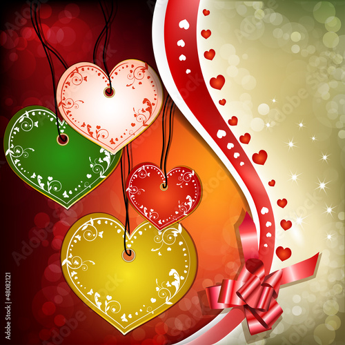 Shape of hearts. Valentine's Day