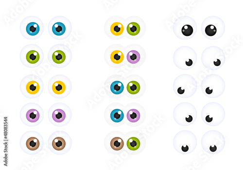 Set of Googly Cartoon Eyes