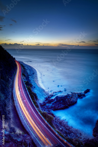 Crépuscule au Cap Champagne - La Réunion photo