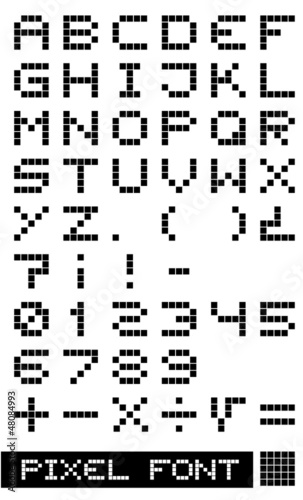 Pixel font