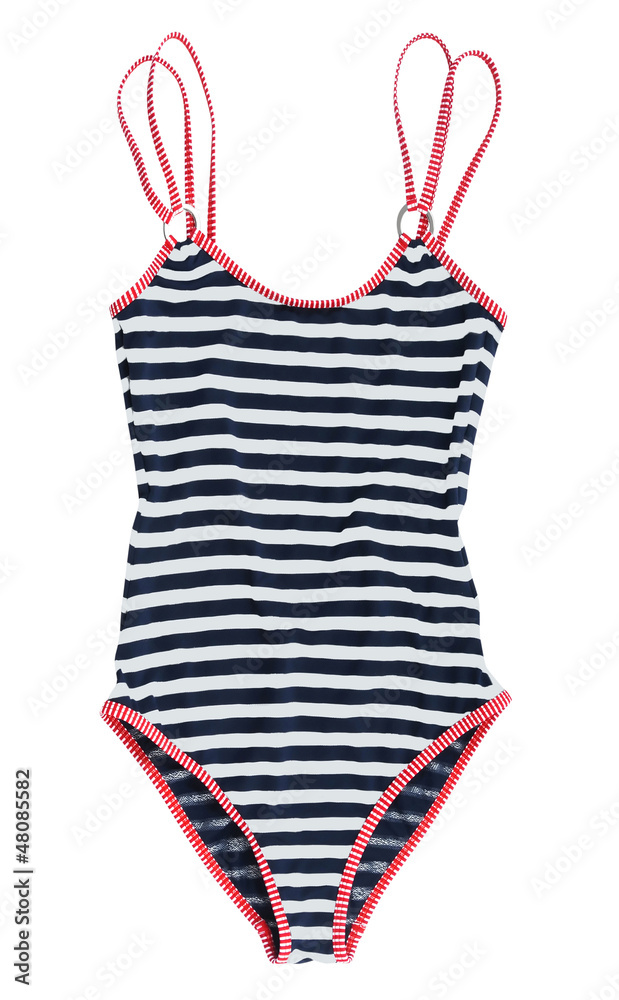 striped swimsuit - obrazy, fototapety, plakaty 