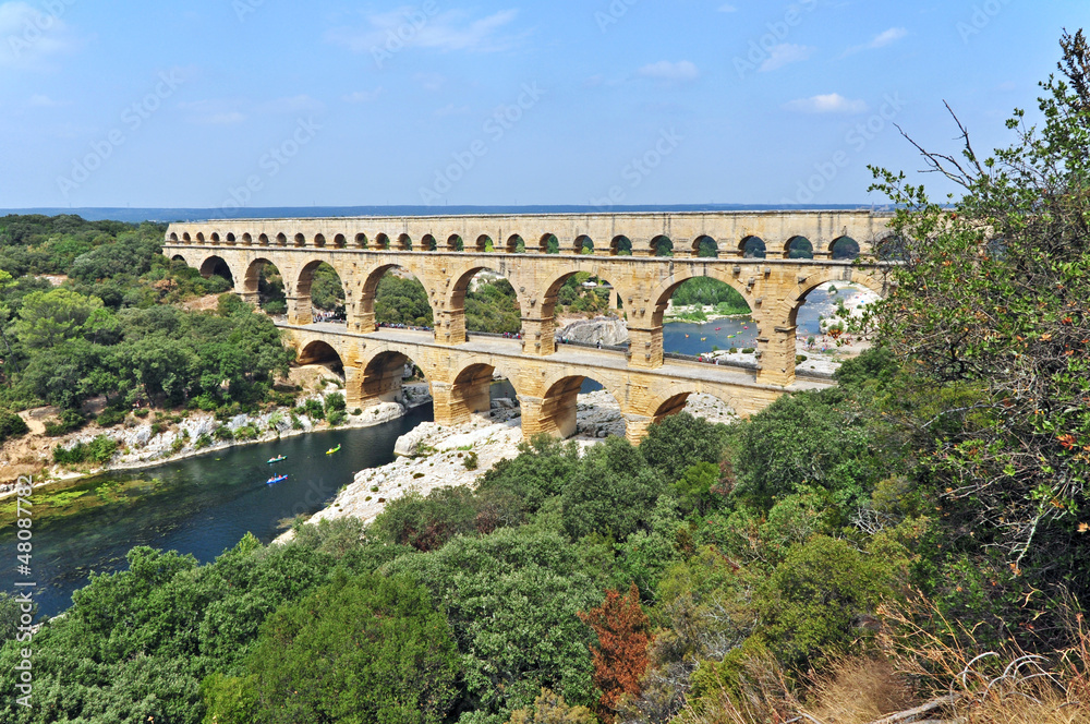 Wunschmotiv: Pont du Gard, Linguadoca Roussillon, Francia #48087782