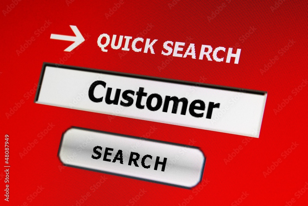 Web customer search Web customer search