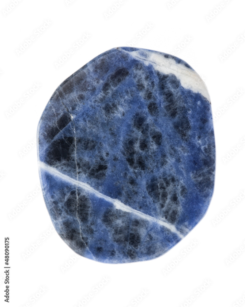 Mineralien: Sodalith auf weißem Hintergrund Mineralien: Sodalith auf weißem Hintergrund
