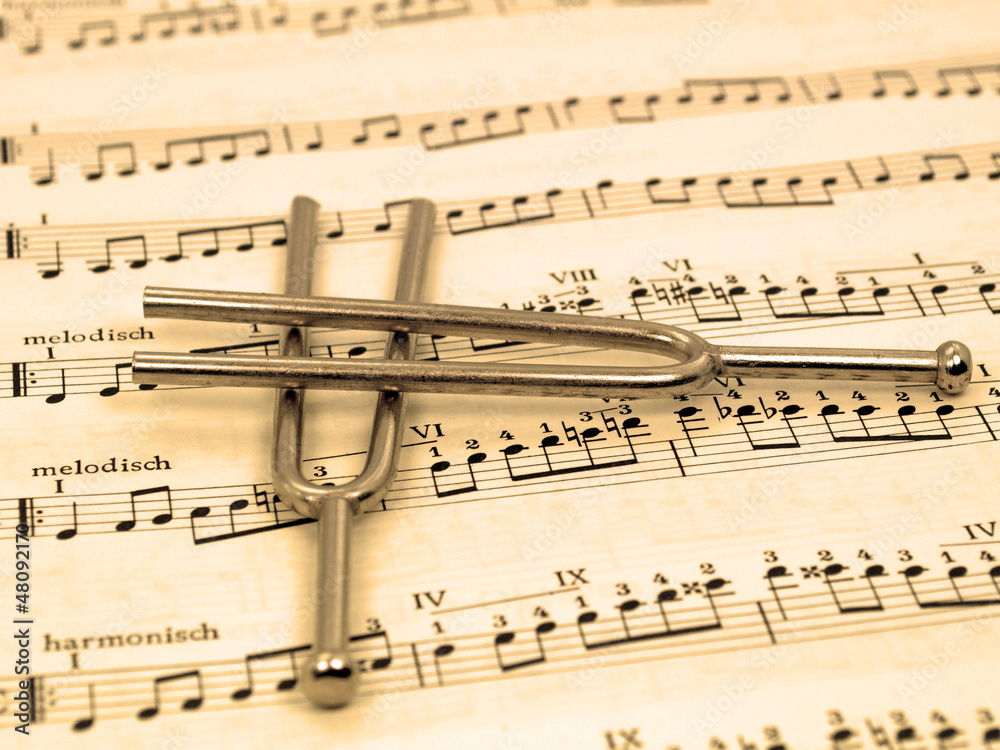 Naklejka premium Stimmgabel