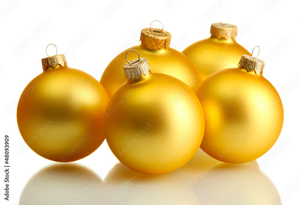 beautiful christmas balls, isolated on white beautiful christmas balls, isolated on white