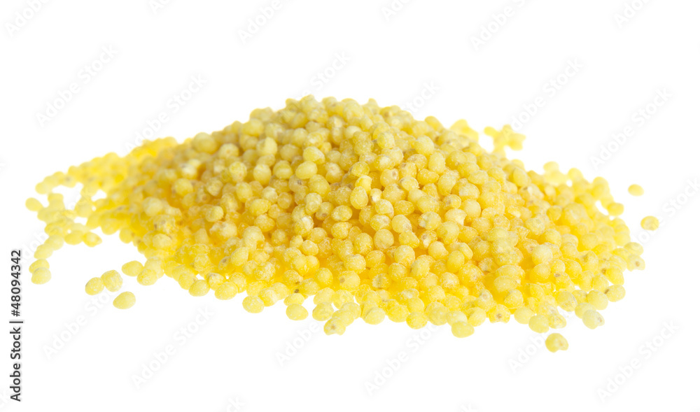 scoop of hulled millet scoop of hulled millet