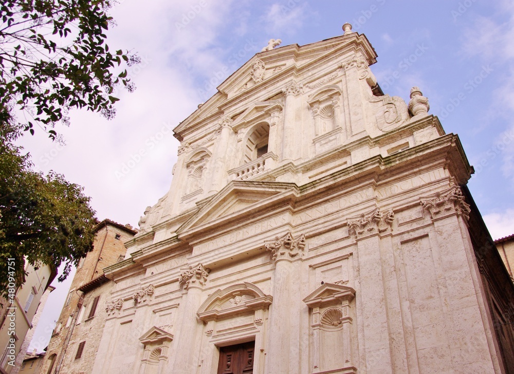 The santa maria della pieve church in Arezzo in Italy The santa maria della pieve church in Arezzo in Italy