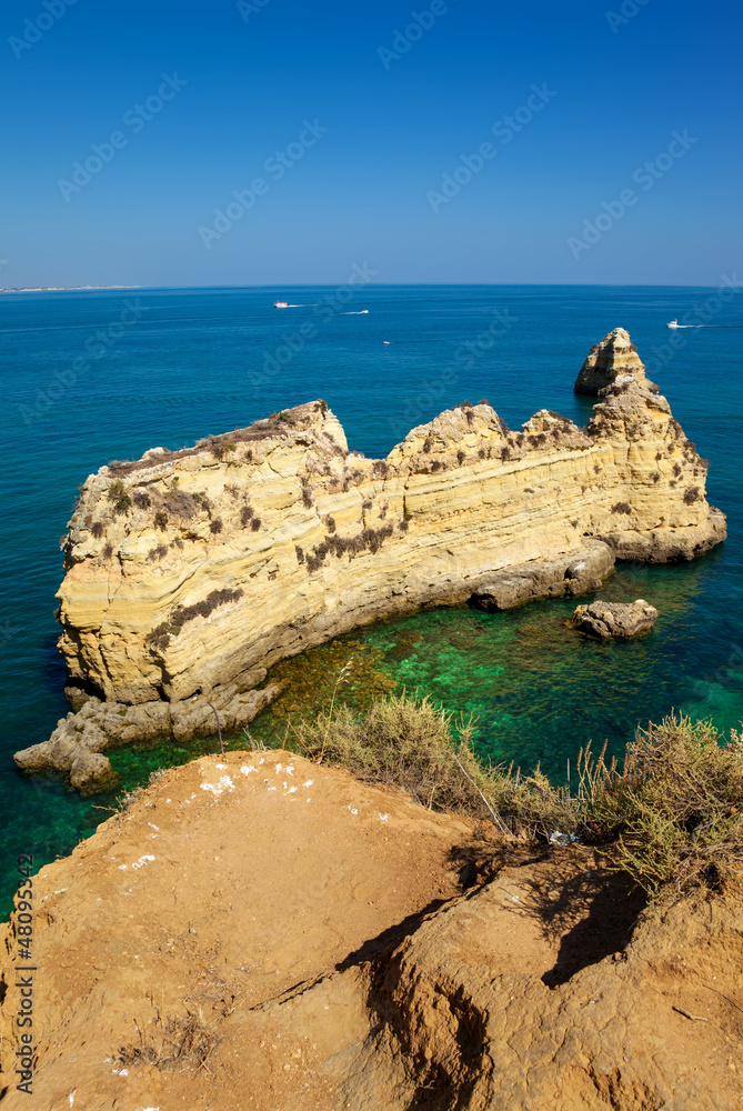 Cliffs at Algarve coast, Portugal