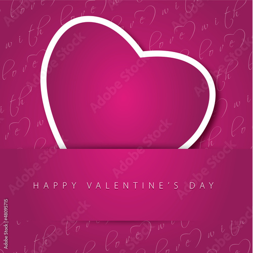 Hearts for Valentine's day card