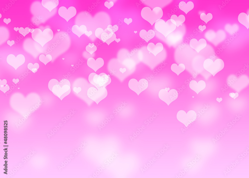 Valentines day abstract background with hearts, women's day love gradient