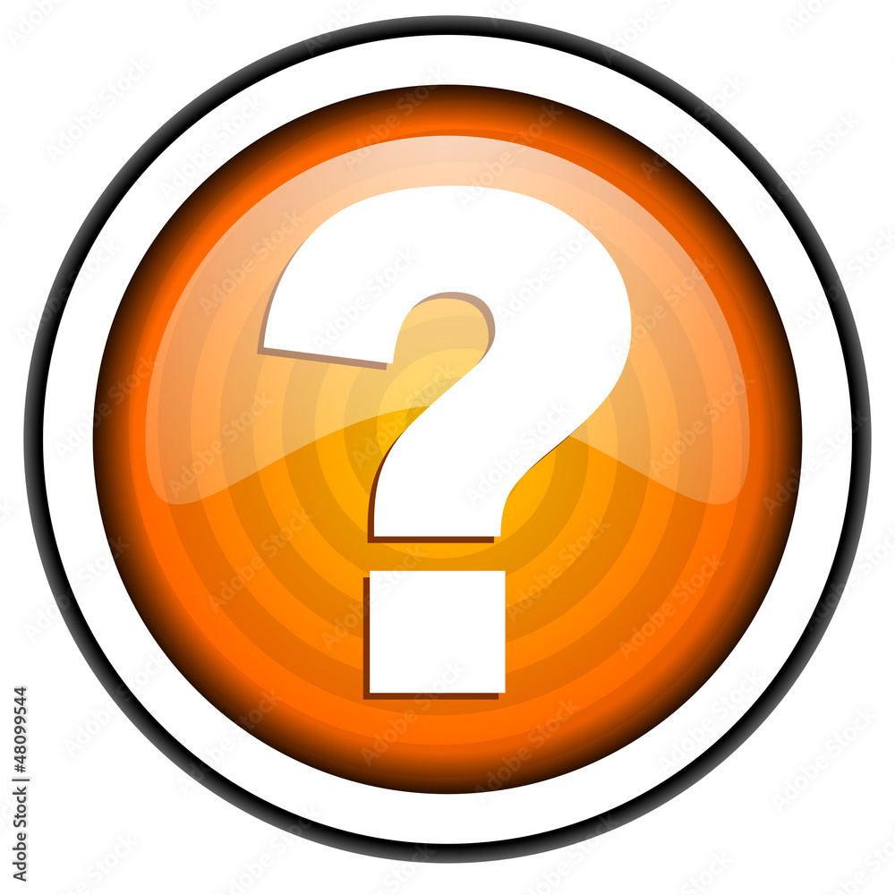 question mark orange glossy icon isolated on white background question mark orange glossy icon isolated on white background