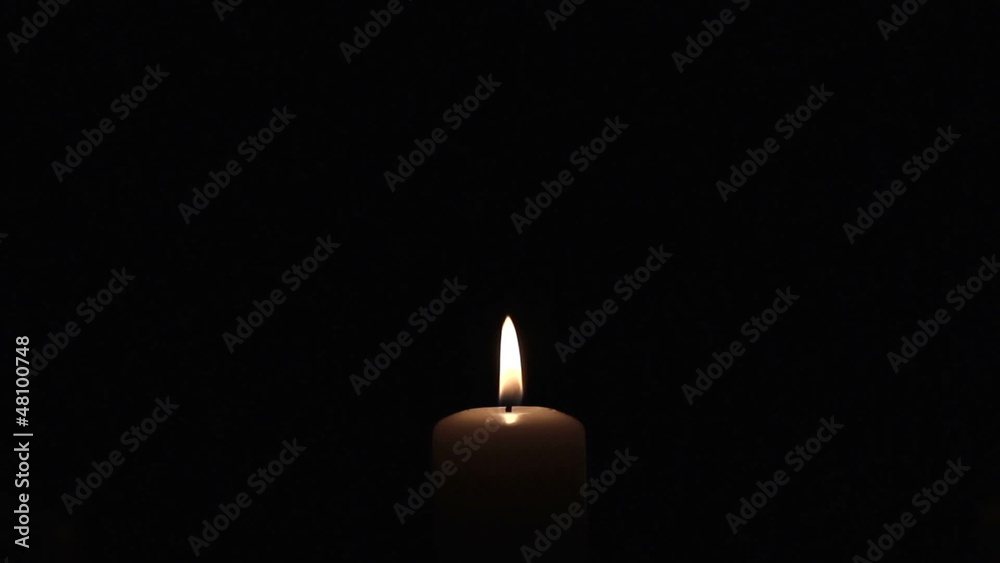 Suddenly dying away flame of a candle Suddenly dying away flame of a candle
