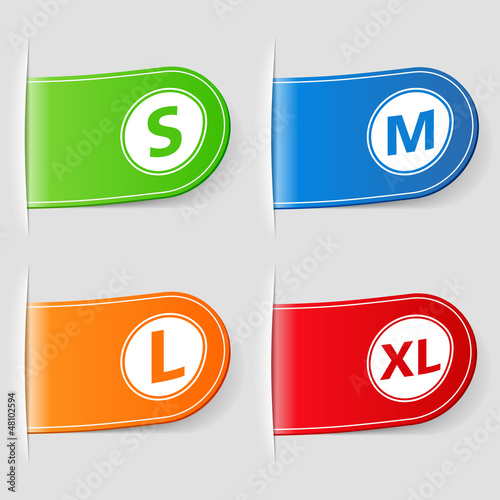 Free Download Size Labels - GFXLoad