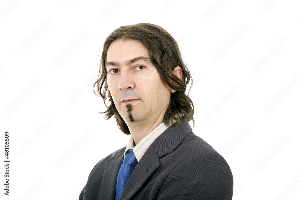business man portrait on a white background business man portrait on a white background