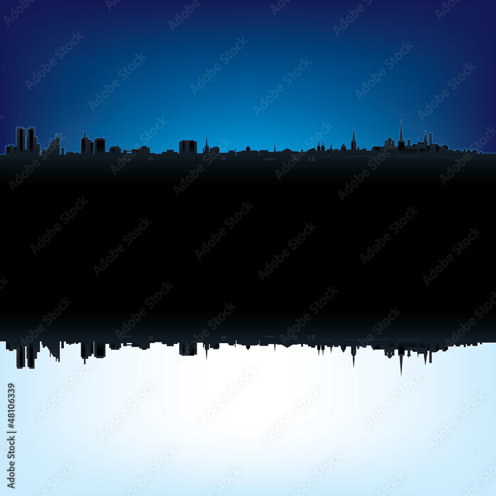 Abstract background with estonian flag and silhouette of Tallinn