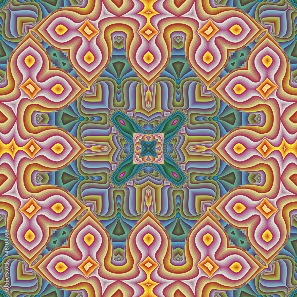 Seamless vector pattern with ancient oriental motif Seamless vector pattern with ancient oriental motif