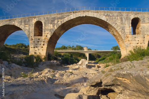 Ancient Pont Julien in Provence (France)