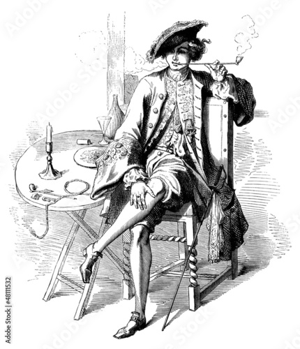 Photos Smoker - Elegant Man - 17th century