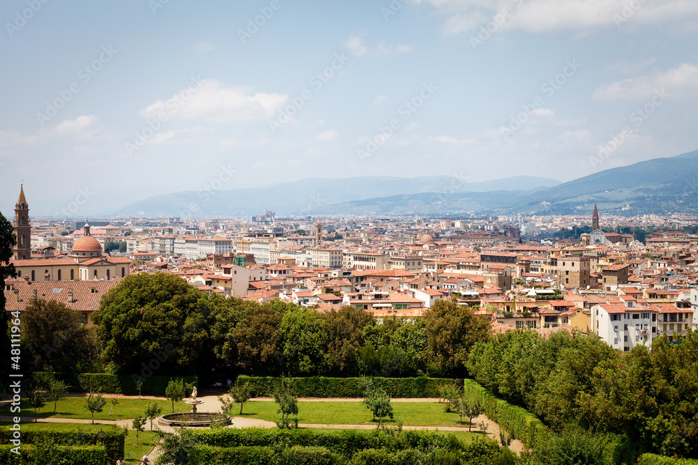 Florence view from Boboli gardens