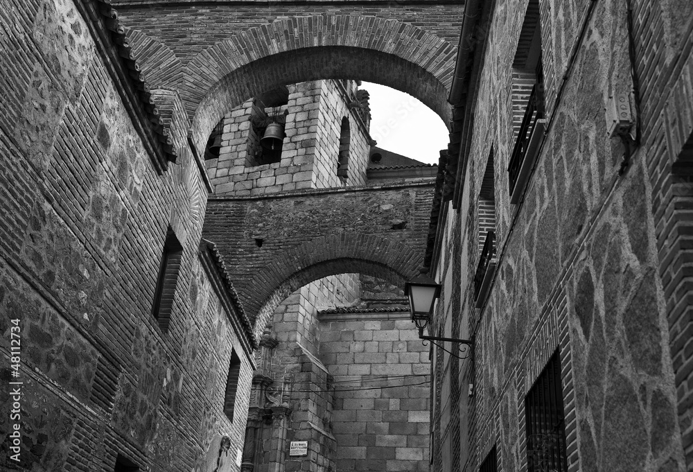 Naklejka premium Arches in the old town